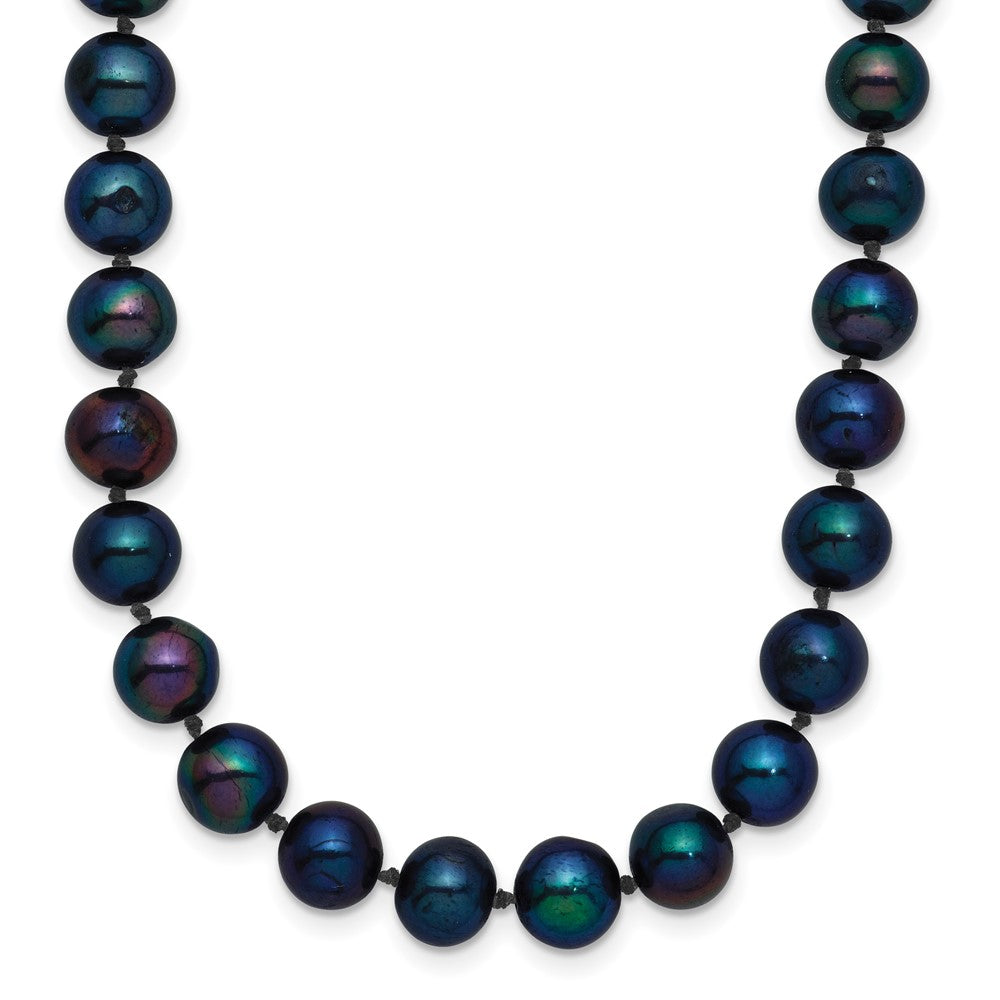 14k Yellow gold;Dyed;Freshwater cultured pearl;Pearl clasp