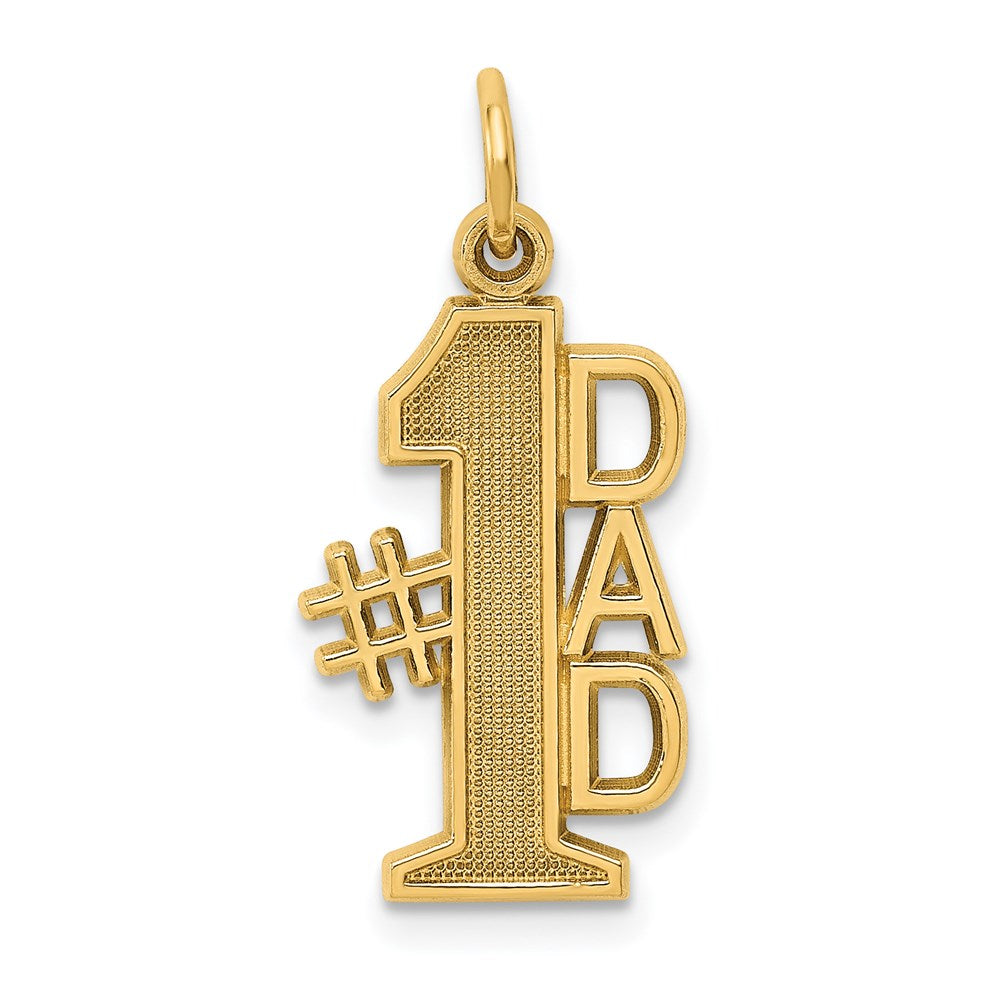 Casted;Diamond-cut;Satin;14k Yellow gold;Textured back