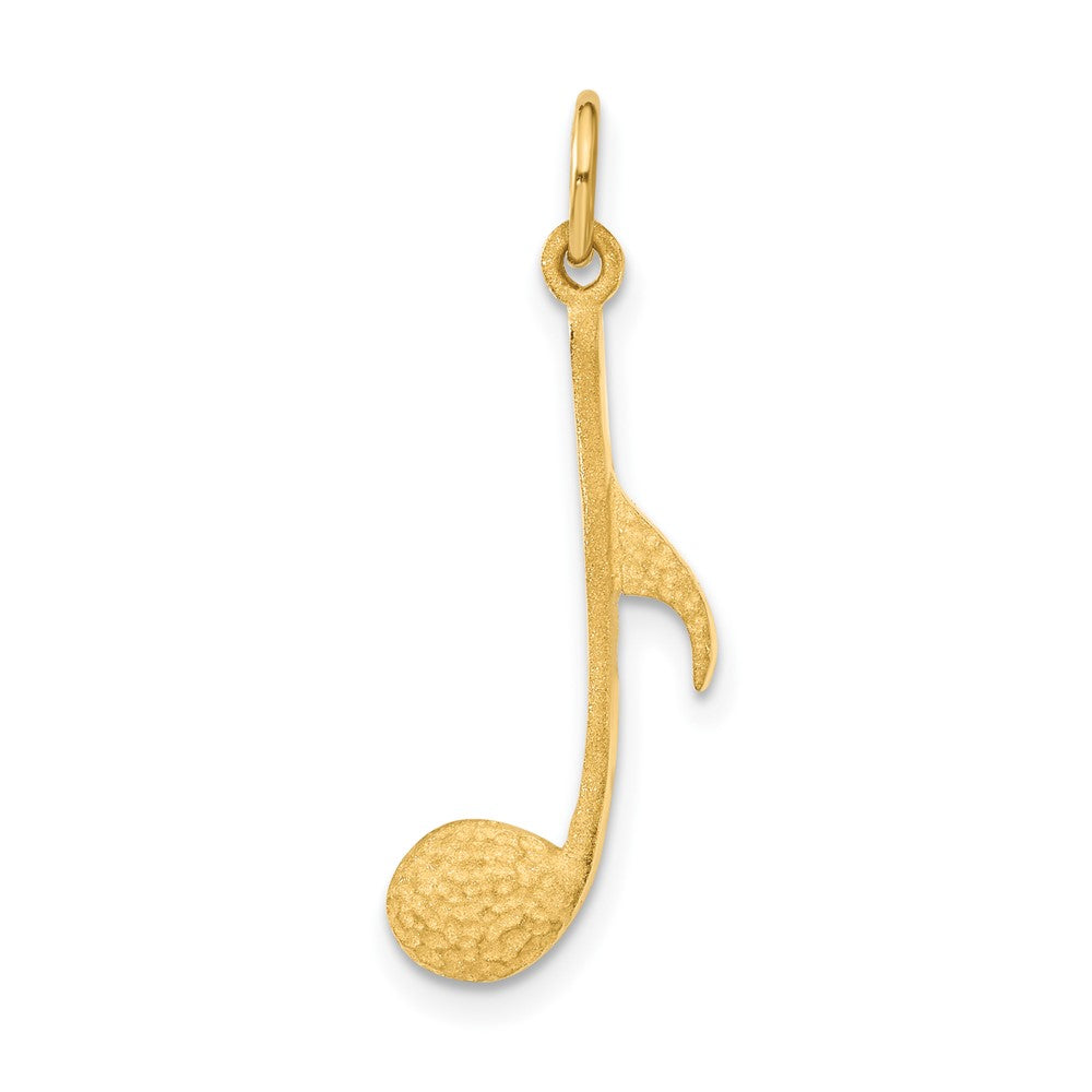 Casted;Diamond-cut;Satin;14k Yellow gold