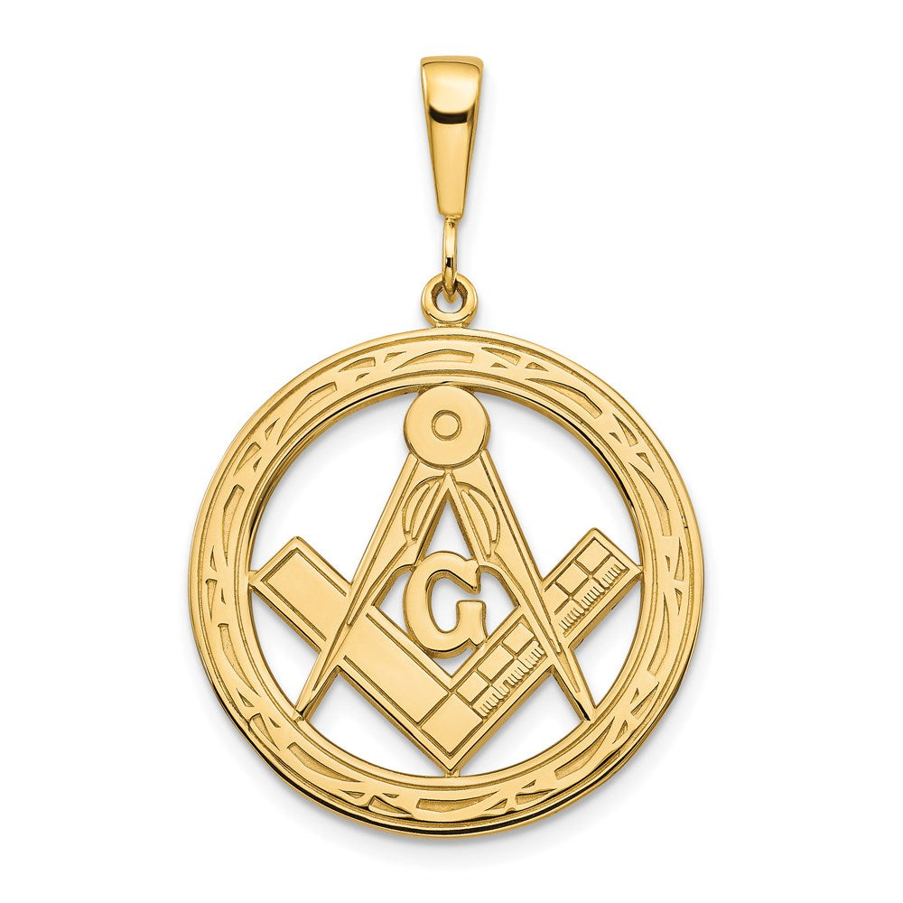 Solid;Casted;Polished;14k Yellow gold;Textured back