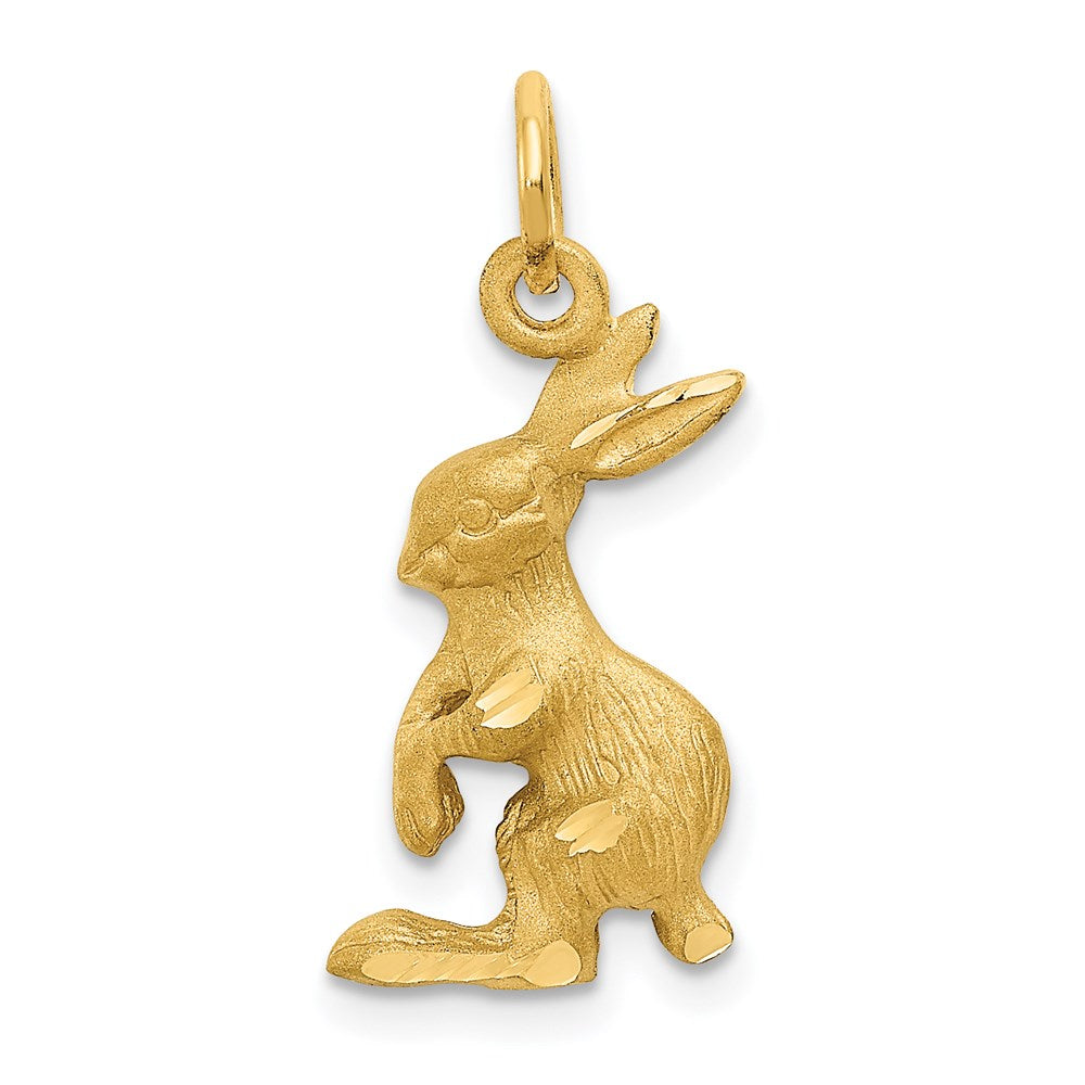 Casted;Polished;14k Yellow gold;Open back;Textured