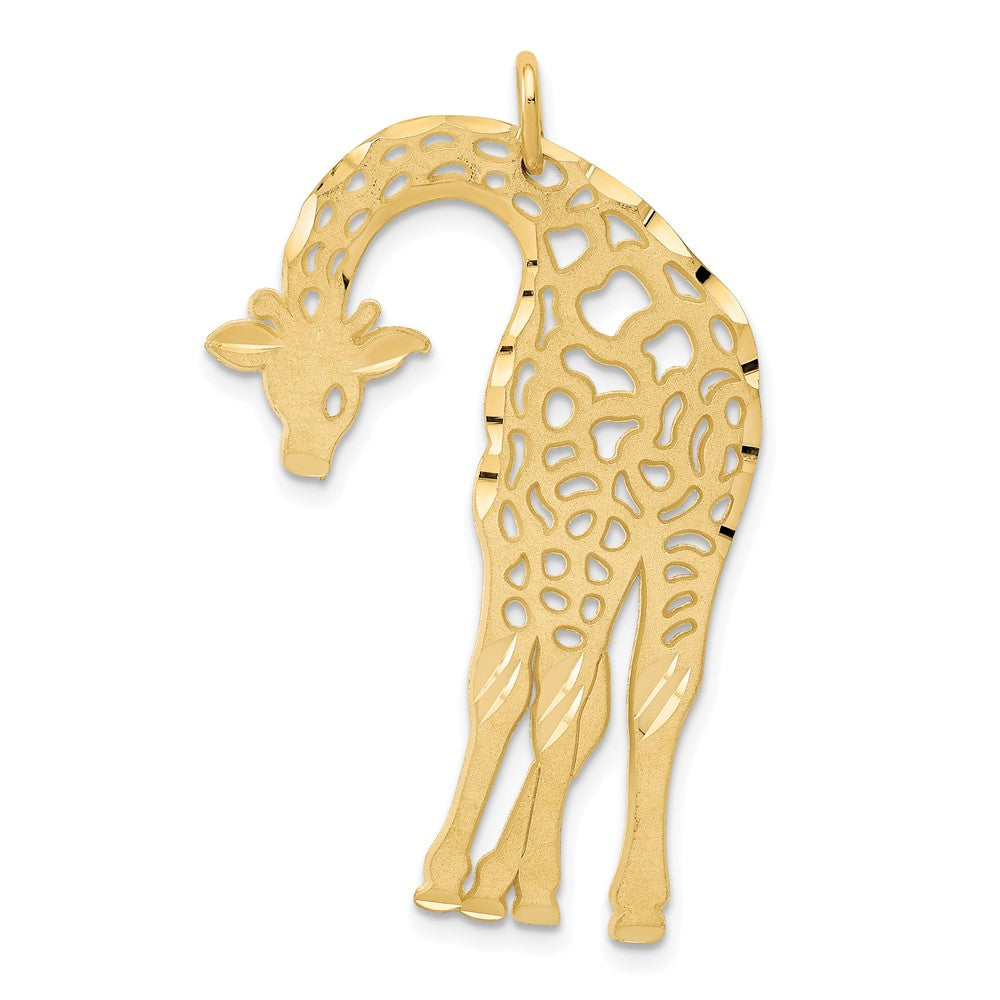 Casted;Diamond-cut;Satin;14k Yellow gold;Textured back