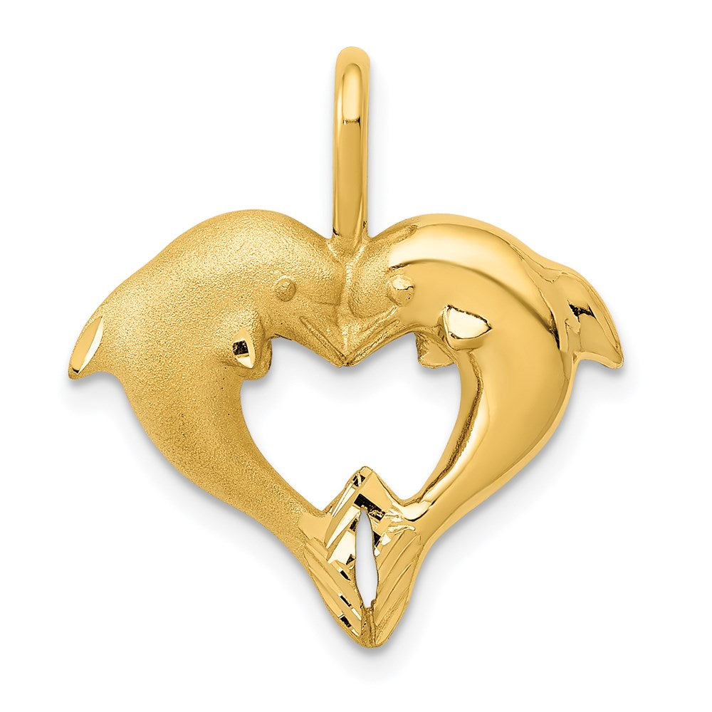 Solid;Casted;Diamond-cut;Polished;Satin;14k Yellow gold;Open back
