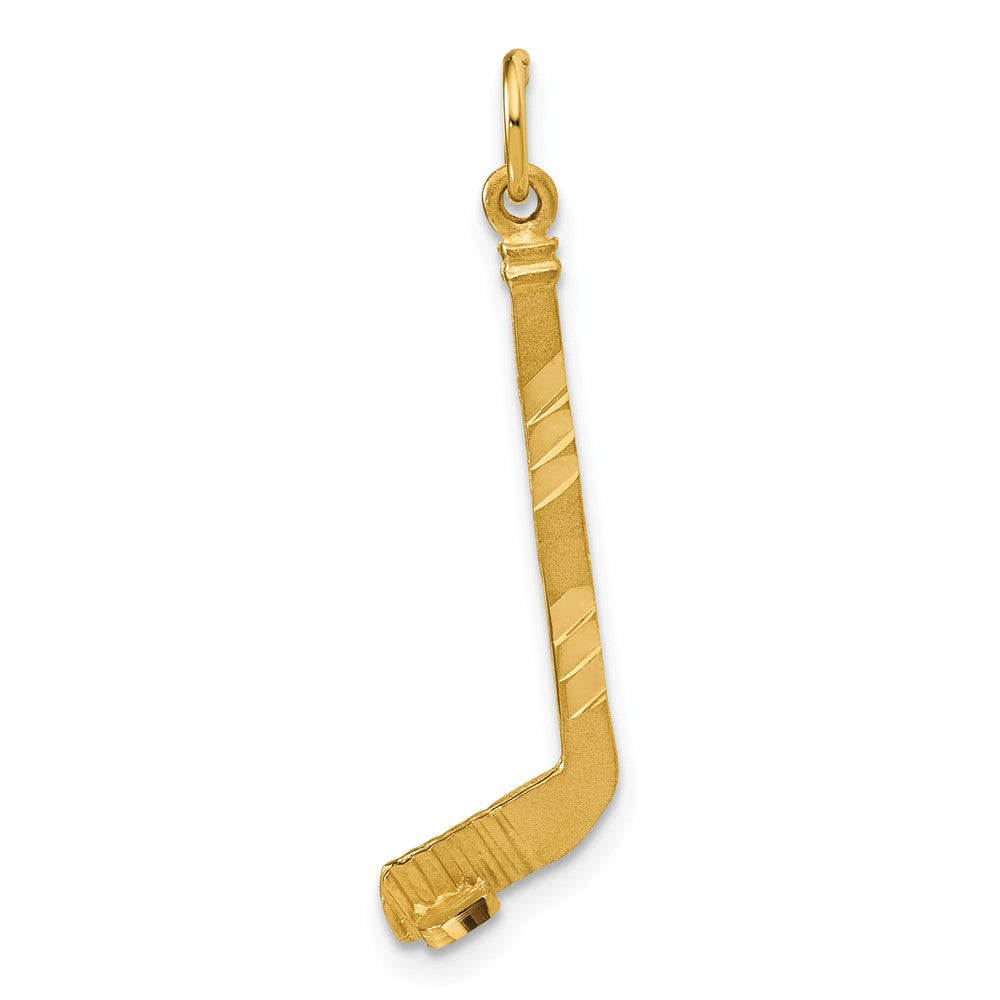 Casted;Diamond-cut;Satin;14k Yellow gold