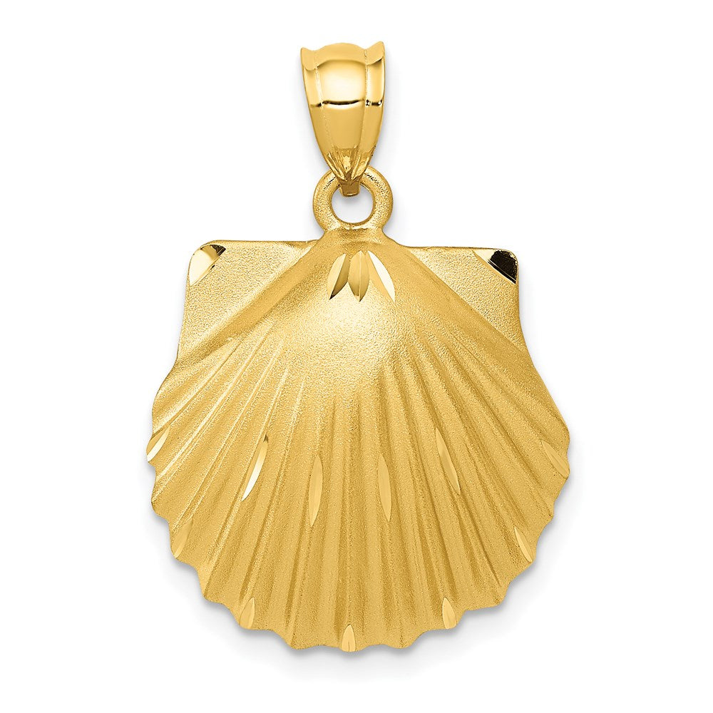 Solid;Casted;Polished;Satin;14k Yellow gold