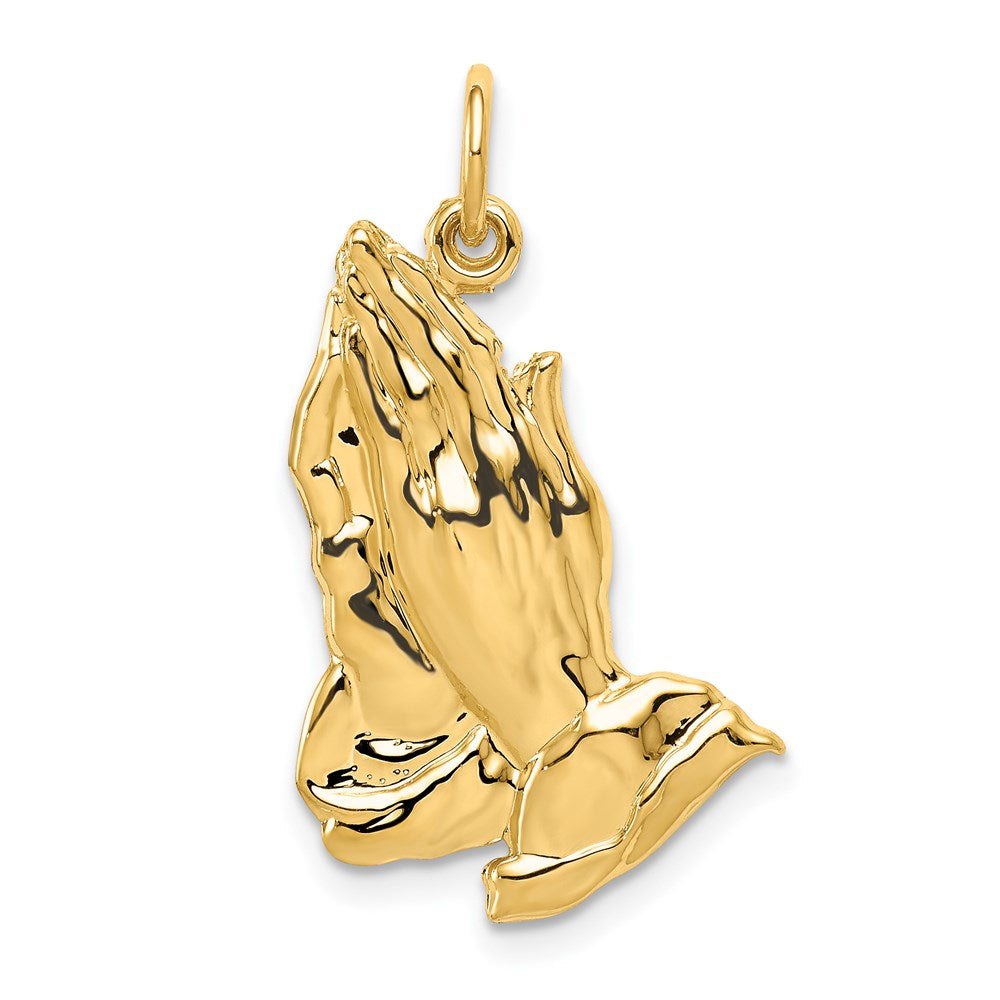 Solid;Casted;Polished;14k Yellow gold;Not engraveable;Satin Back