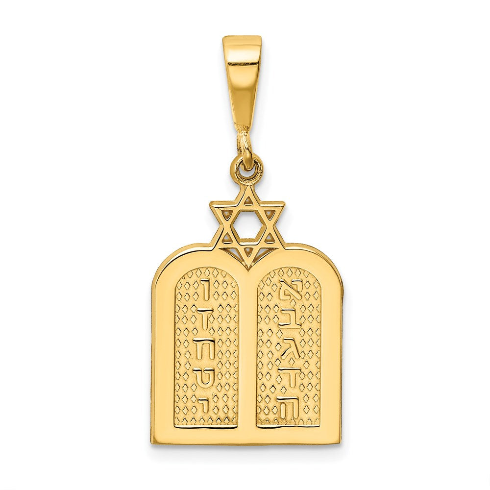 Solid;Casted;Polished;14k Yellow gold;Textured;Textured back