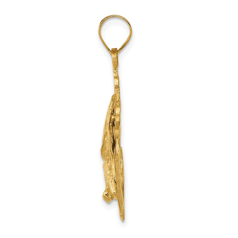 14k Mariners Cross with Eagle Pendant