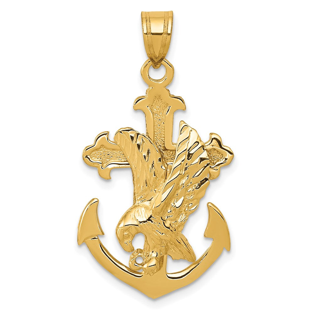 Casted;Diamond-cut;Polished;Satin;14k Yellow gold;Not engraveable