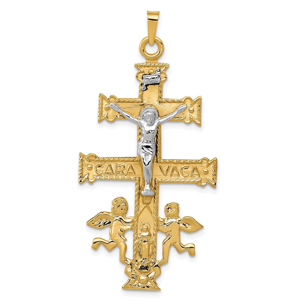 Solid;Polished;Die struck;14K Two-tone;Polished back