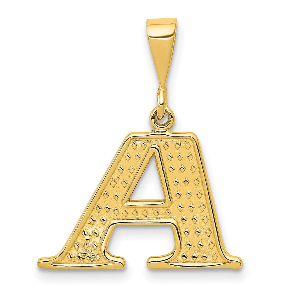 Solid;Casted;Polished;14k Yellow gold;Textured;Textured back