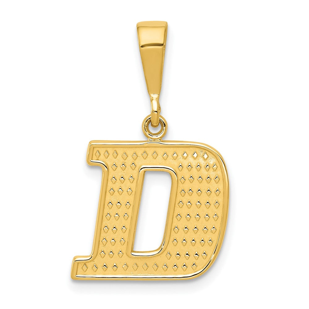 Solid;Casted;Polished;14k Yellow gold;Textured;Textured back