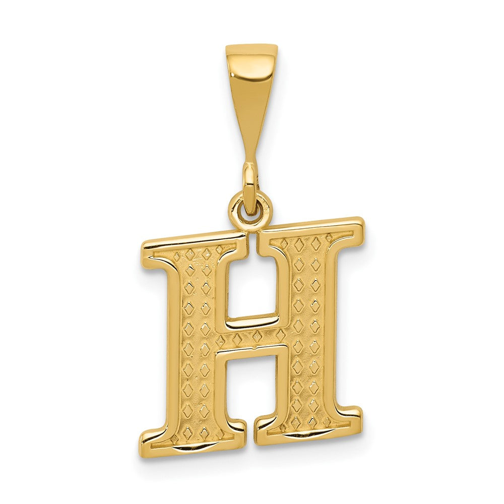 Solid;Casted;Polished;14k Yellow gold;Textured;Textured back