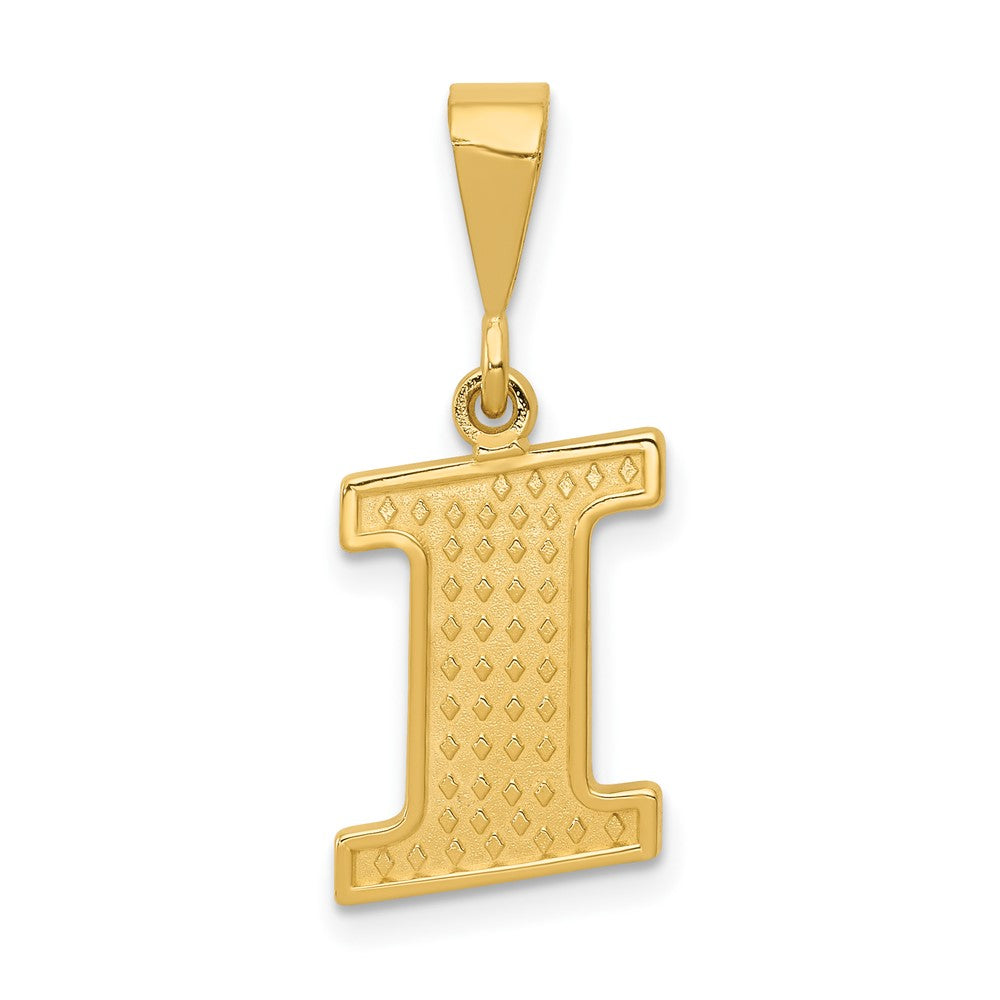 Solid;Casted;Polished;14k Yellow gold;Textured;Textured back