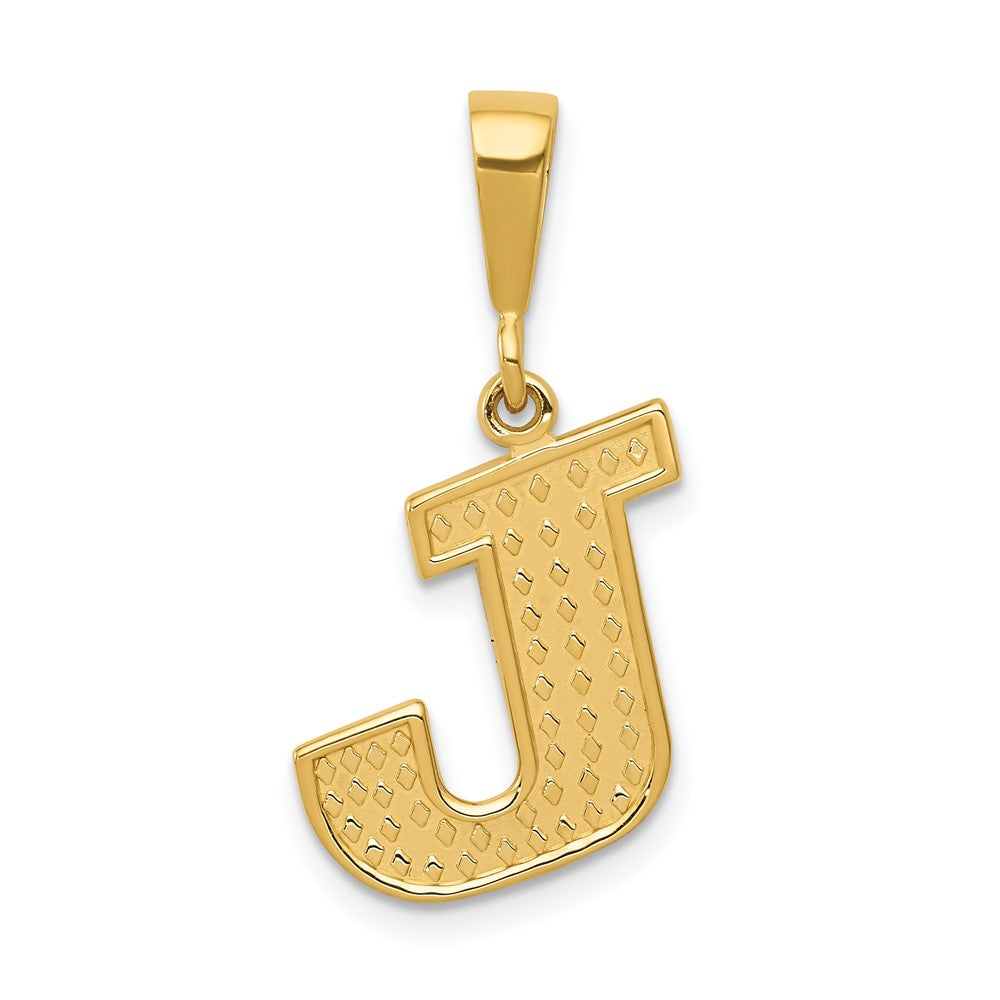 Solid;Casted;Polished;14k Yellow gold;Textured;Textured back