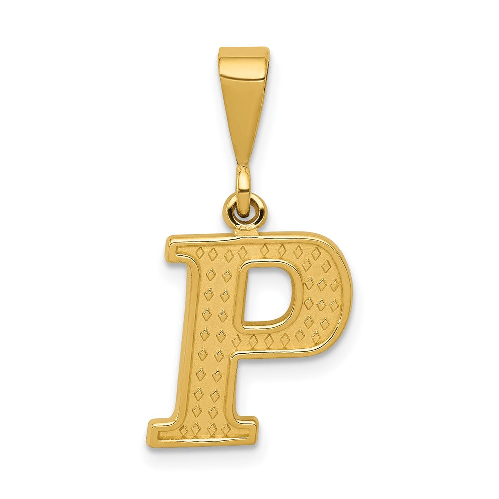 Solid;Casted;Polished;14k Yellow gold;Textured;Textured back