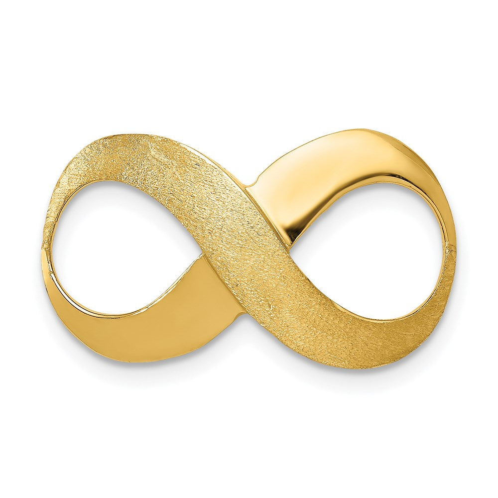 Casted;Polished;Satin;14k Yellow gold;Open back;Fits up to 4mm regular;Fits up to 5mm fancy