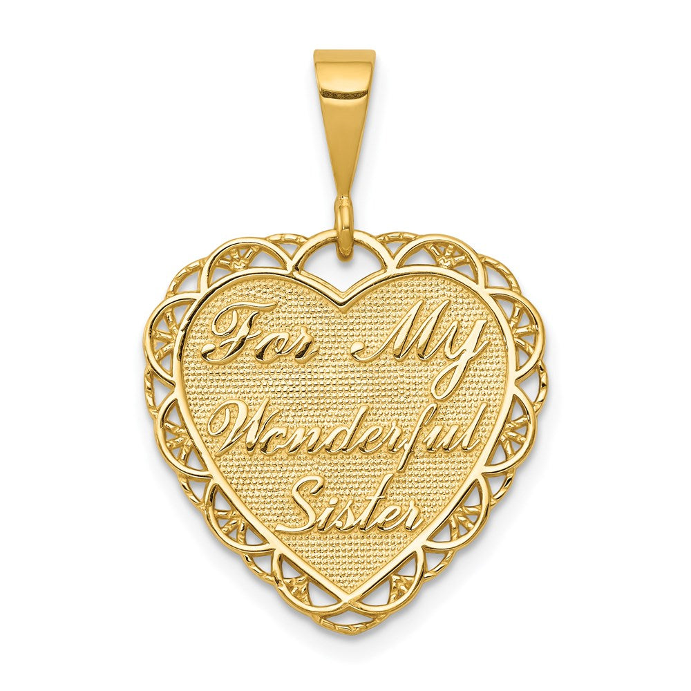 Solid;Casted;Polished;Satin;14k Yellow gold;Reversible