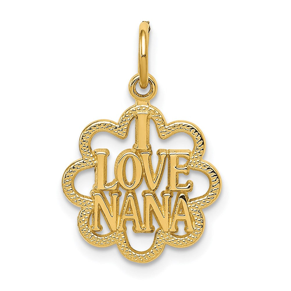 Casted;Polished;Satin;14k Yellow gold;Textured back