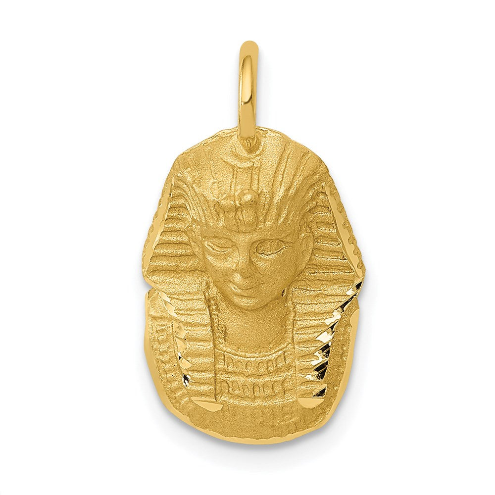 Solid;Casted;Diamond-cut;Satin;14k Yellow gold;Open back