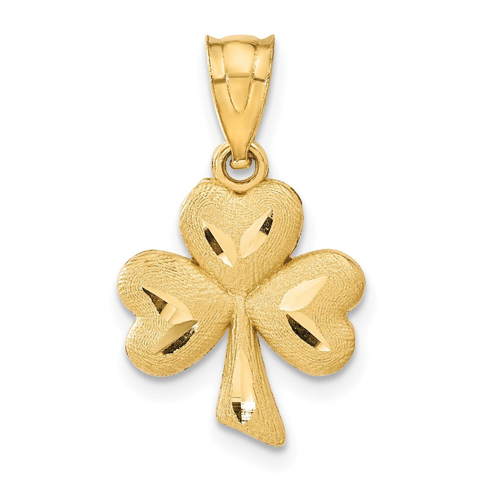 Casted;Diamond-cut;Satin;14k Yellow gold