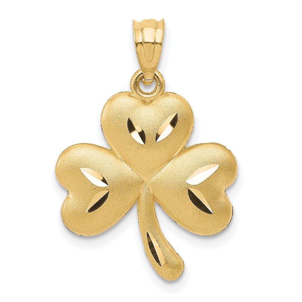 Casted;Diamond-cut;Satin;14k Yellow gold;Open back;Textured back