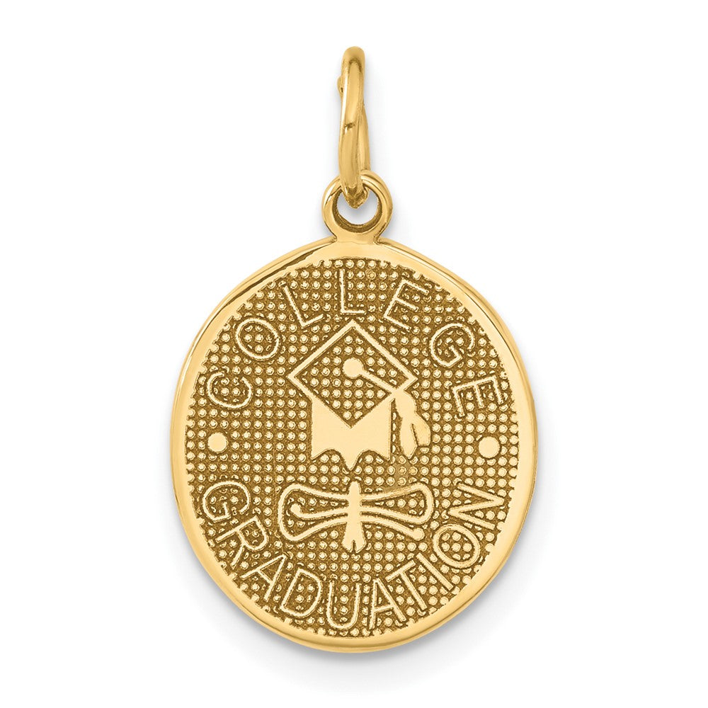 Solid;Casted;Polished;Satin;14k Yellow gold;Not engraveable;Textured back