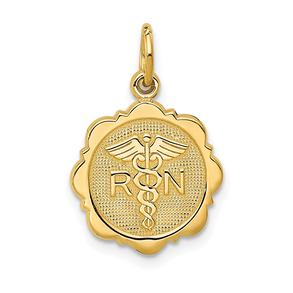 Solid;Casted;Polished;14k Yellow gold;Not engraveable;Textured;Textured back