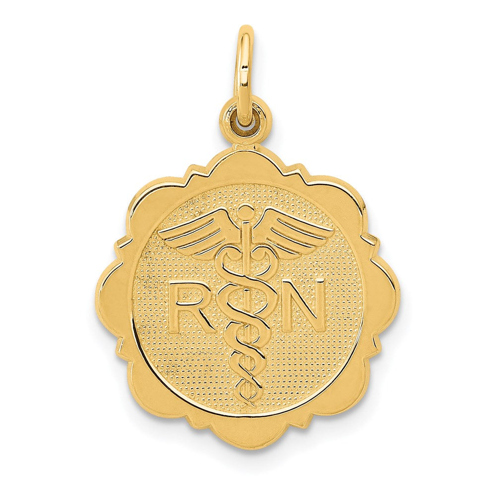 Solid;Casted;Polished;14k Yellow gold;Not engraveable;Textured;Textured back