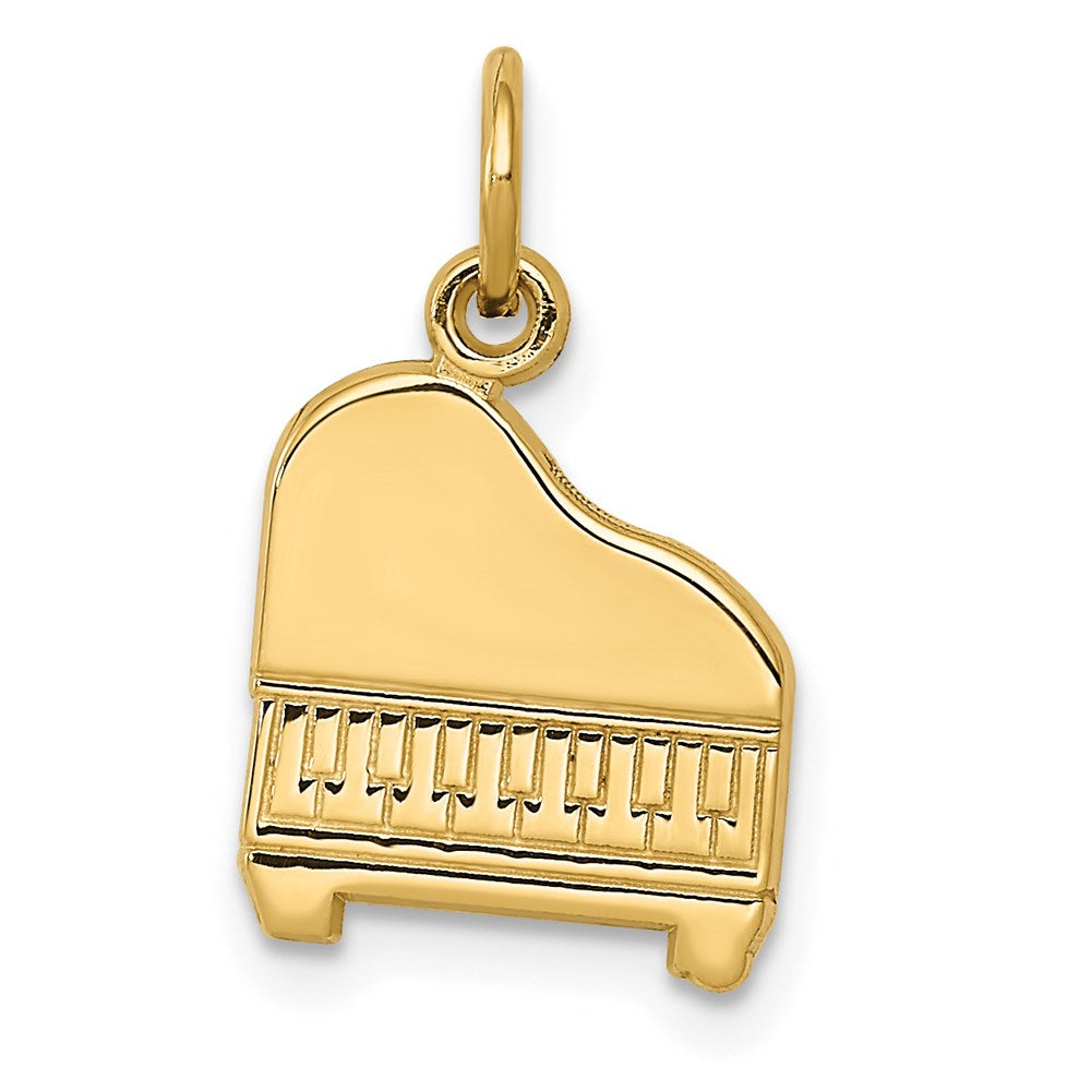 Solid;Casted;Polished;14k Yellow gold;Flat back