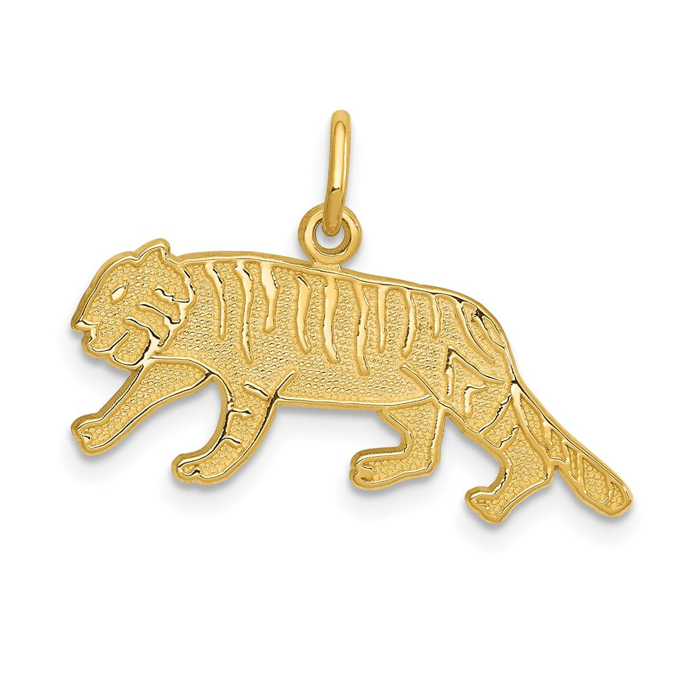 Solid;Casted;Polished;14k Yellow gold;Textured;Textured back;Flat