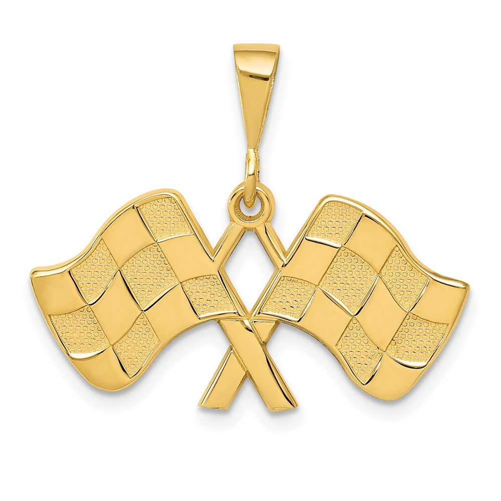 Solid;Casted;Polished;14k Yellow gold;Textured;Textured back