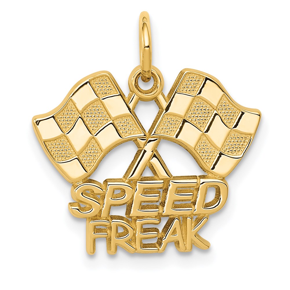 Casted;Polished;14k Yellow gold;Textured;Textured back