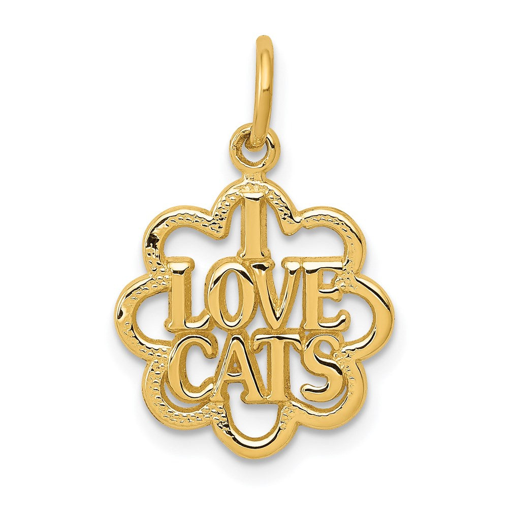 Solid;Casted;Polished;14k Yellow gold;Textured;Textured back