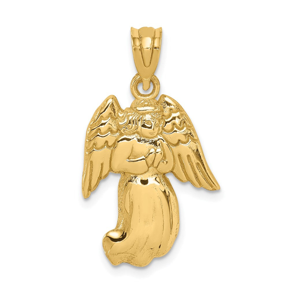 Solid;Casted;Polished;14k Yellow gold;Open back