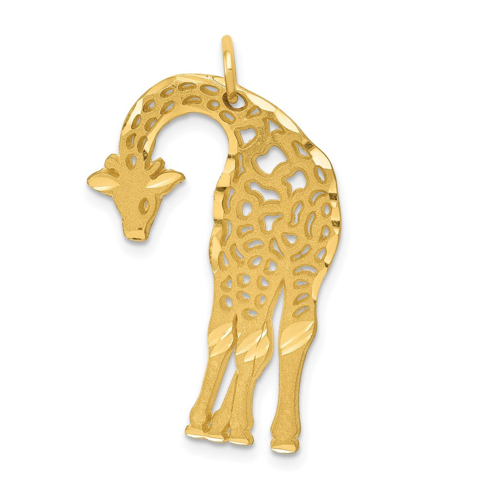 Casted;Diamond-cut;Satin;14k Yellow gold;Open back