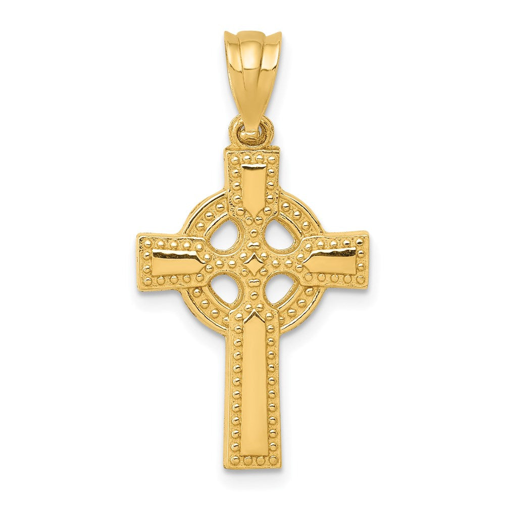 Solid;Casted;Polished;14k Yellow gold;Flat back;Not engraveable
