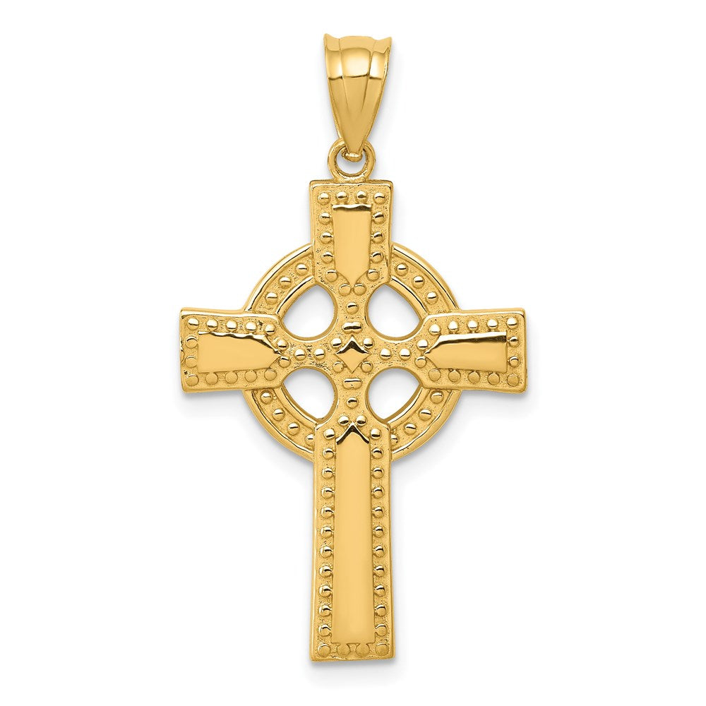 Solid;Casted;Polished;14k Yellow gold;Flat back;Not engraveable