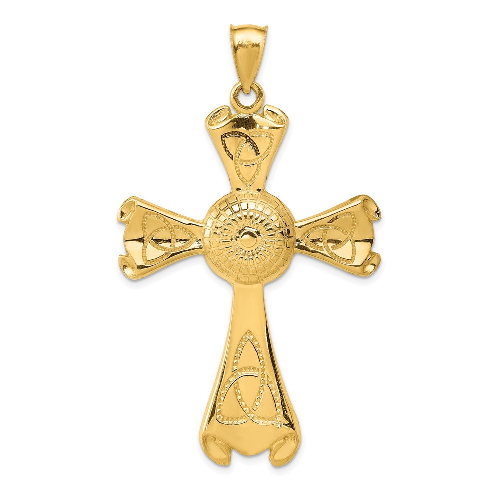 Solid;Casted;Polished;14k Yellow gold;Open back
