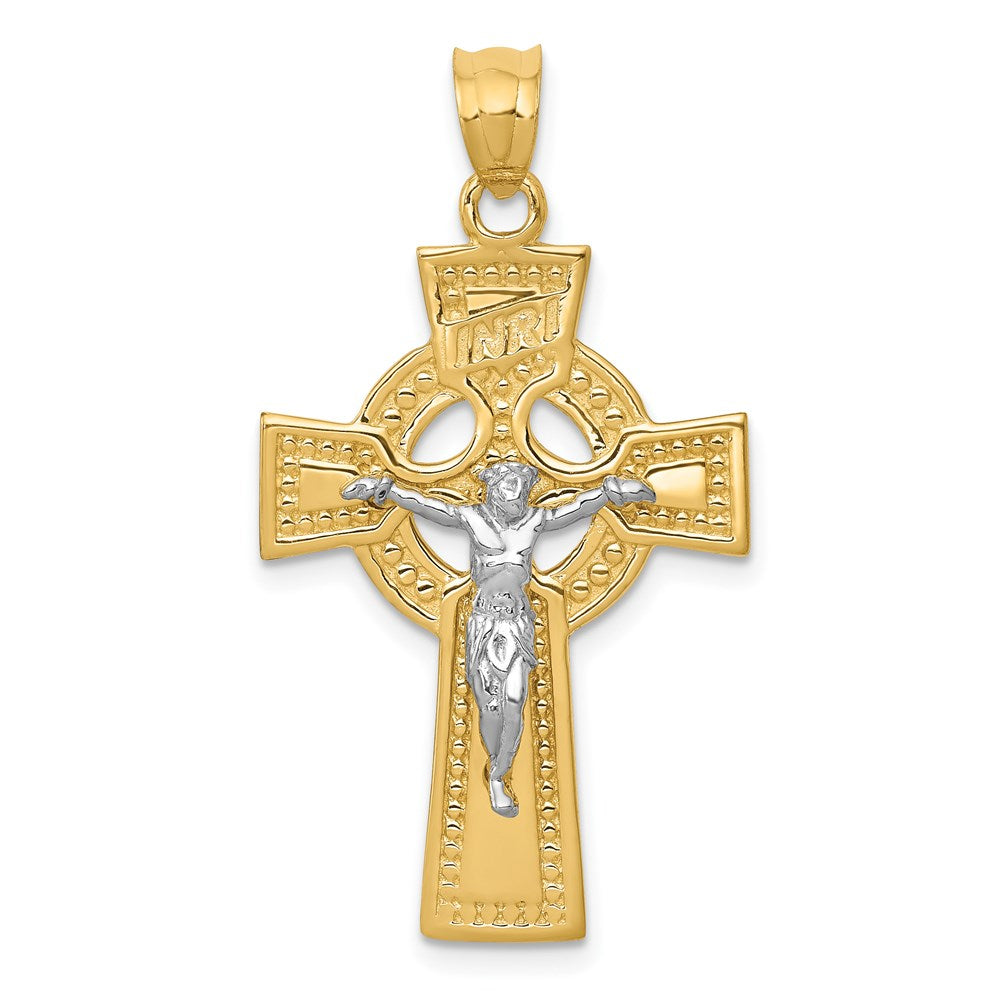 Solid;Casted;Polished;14K Two-tone