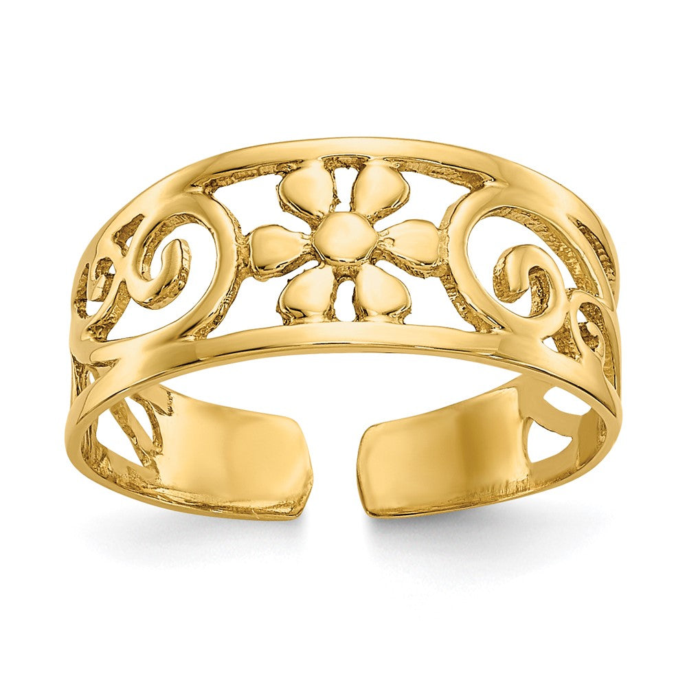 Polished;14k Yellow gold;Filigree