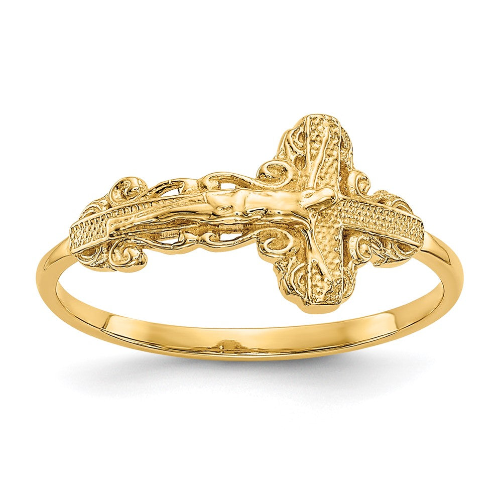 Casted;Diamond-cut;14k Yellow gold
