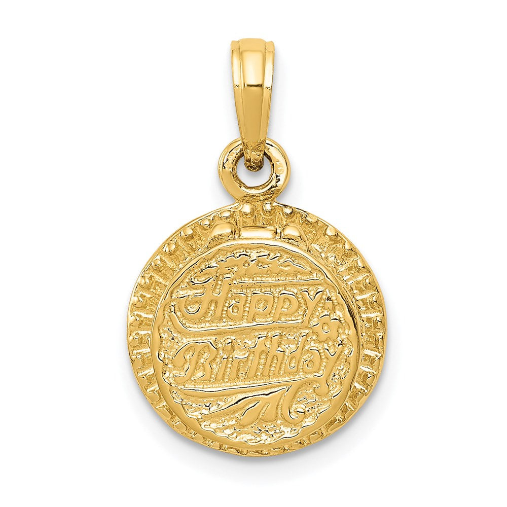 Solid;Casted;Polished;14k Yellow gold;Not engraveable