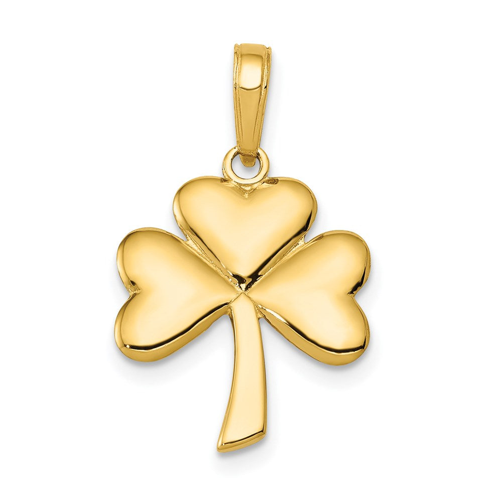 Solid;Casted;Polished;3-D;14k Yellow gold