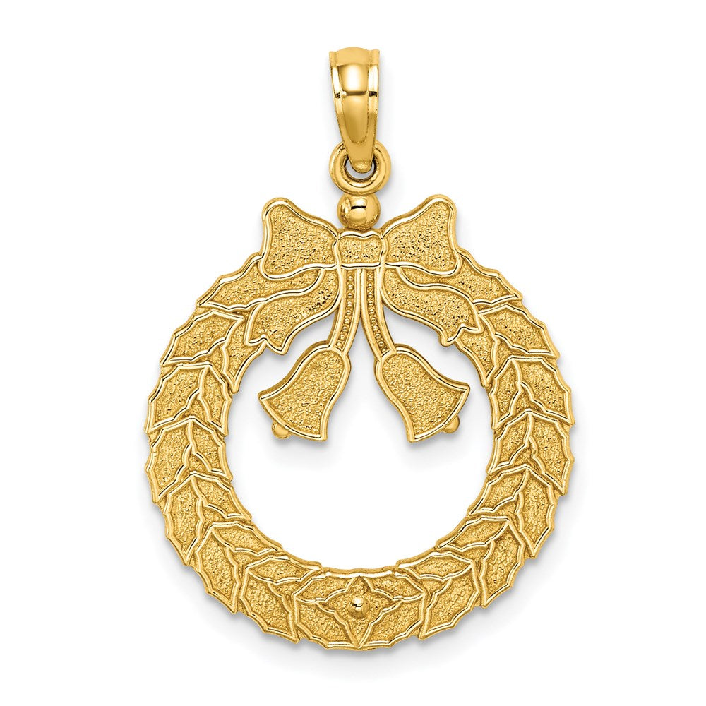 Solid;Casted;14k Yellow gold;Polished & satin