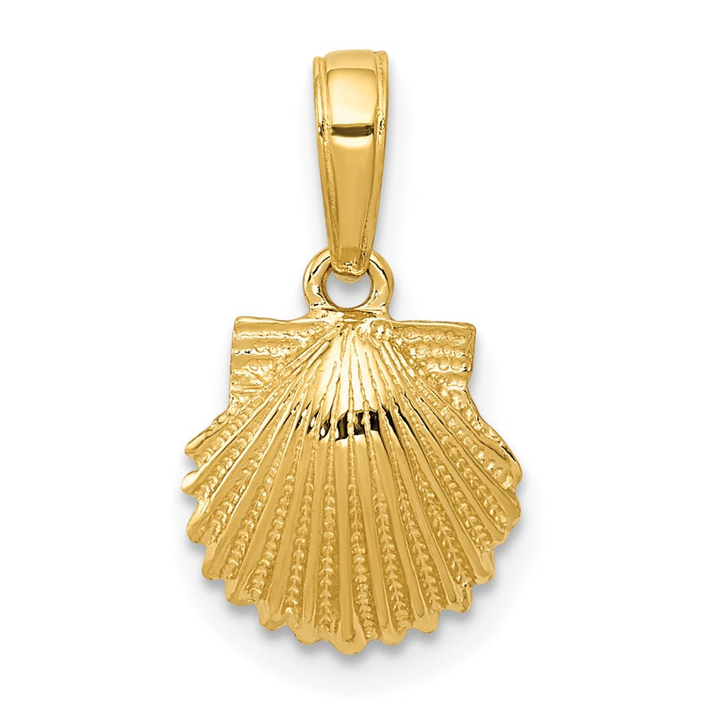 Solid;Casted;Polished;14k Yellow gold;Open back;Textured