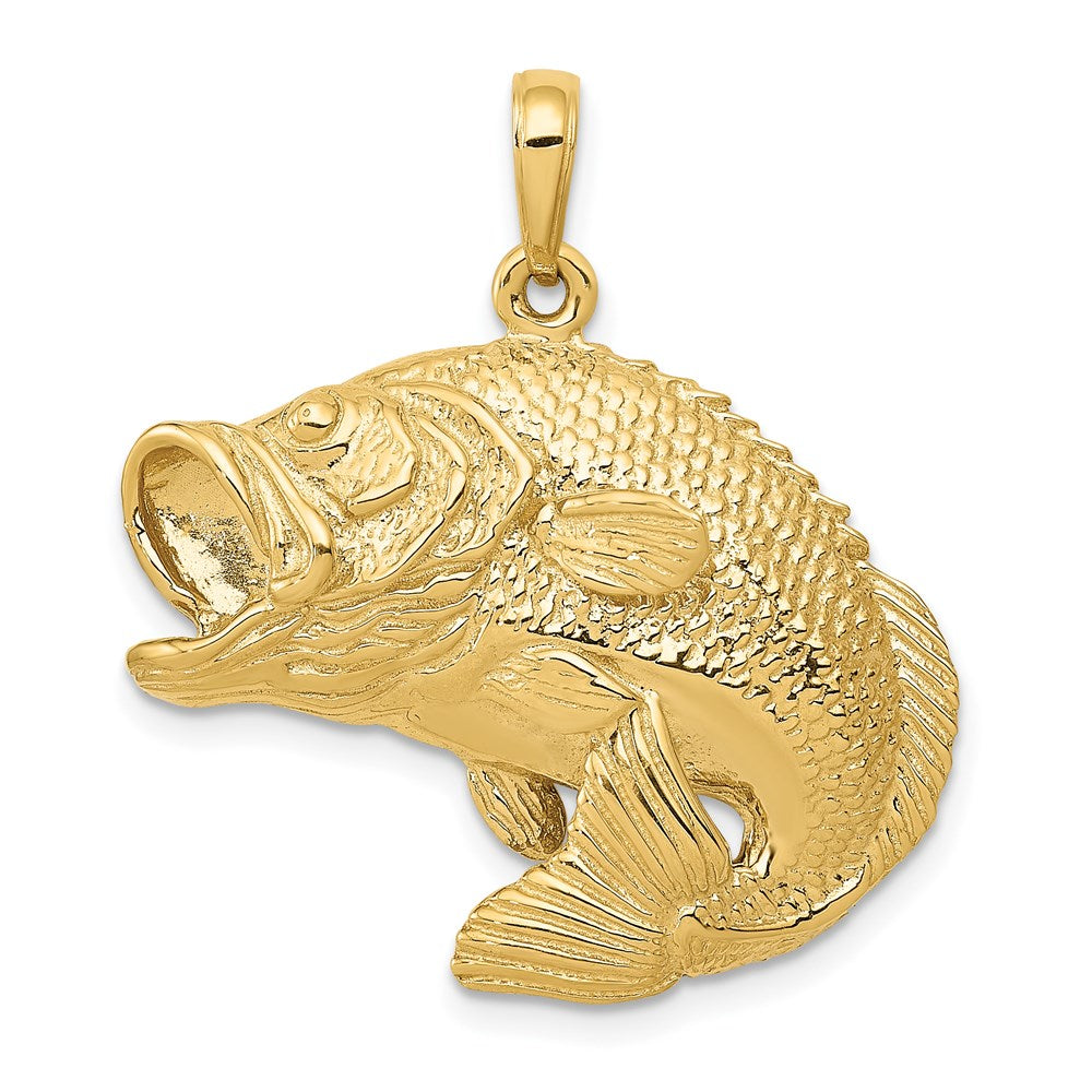 Solid;Casted;Polished;14k Yellow gold;Open back;Textured