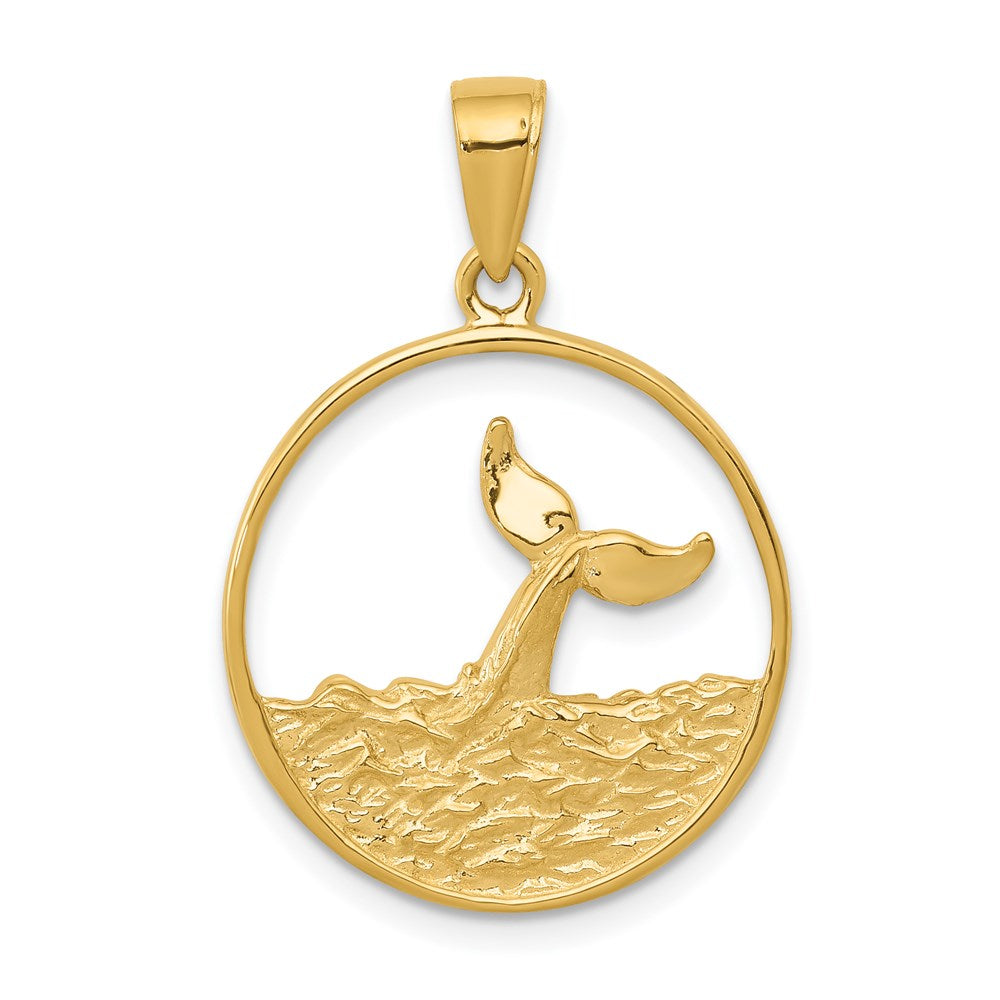 Solid;Casted;Polished;14k Yellow gold;Textured;Textured back