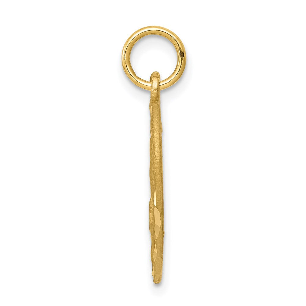 14k Cut-out Angel in Heart Charm