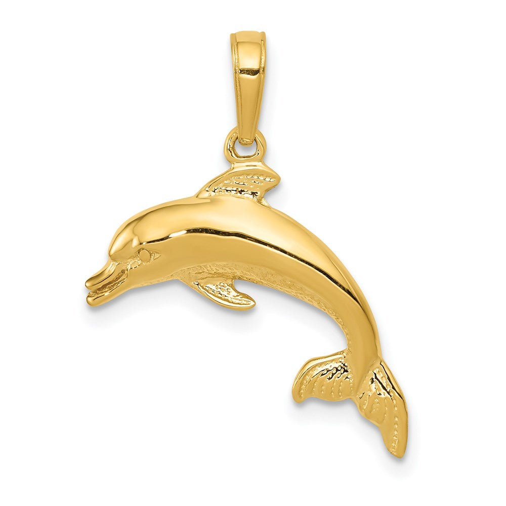 Solid;Casted;Polished;14k Yellow gold;Open back;Textured